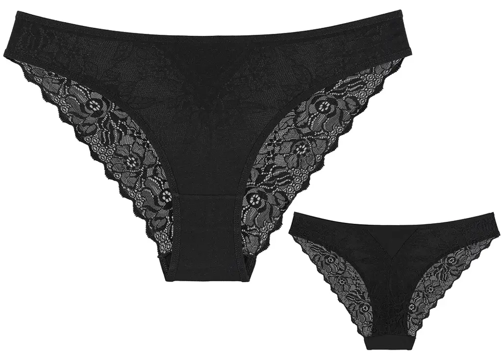 Ženske Gaćice Klasični Model Čipka
