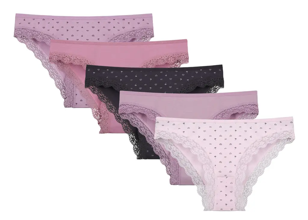 Ženske Gaćice Klasični Model Čipka