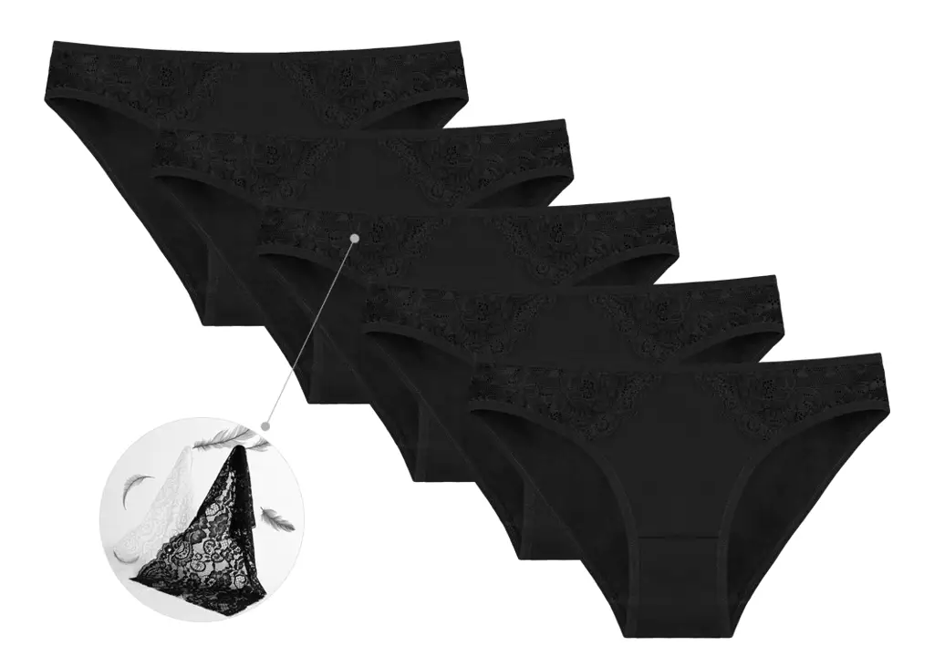 Ženske Gaćice Klasični Model Čipka